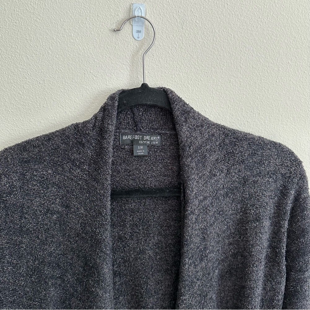 BAREFOOT DREAMS CozyChic Lite Island Wrap Grey Small Medium - Picture 12 of 13